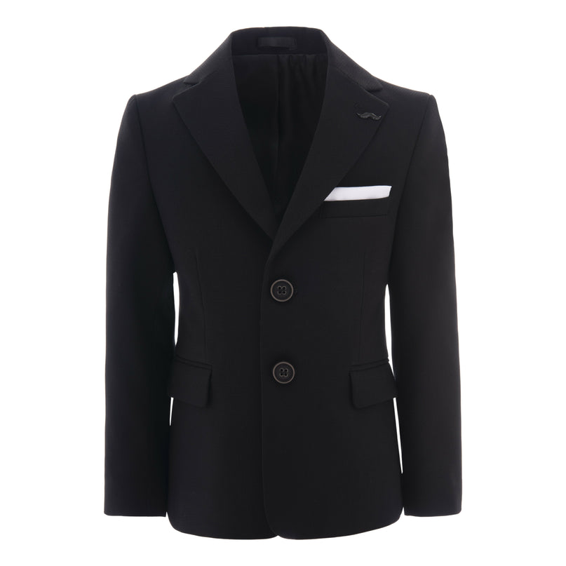 kids-atelier-moustache-kid-boy-baby-black-twill-peak-lapel-blazer-22m20-black