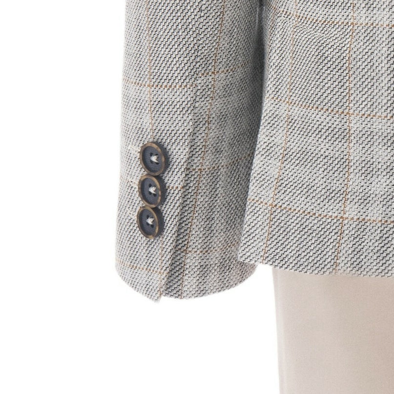 kids-atelier-moustache-kid-boy-baby-beige-plaid-peak-lapel-suit-22m22-beige