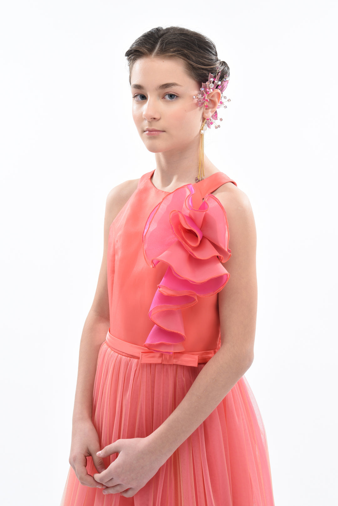 kids-atelier-tulleen-kid-girl-orange-malaga-halter-ruffle-gown-2962-orange-fuchsia