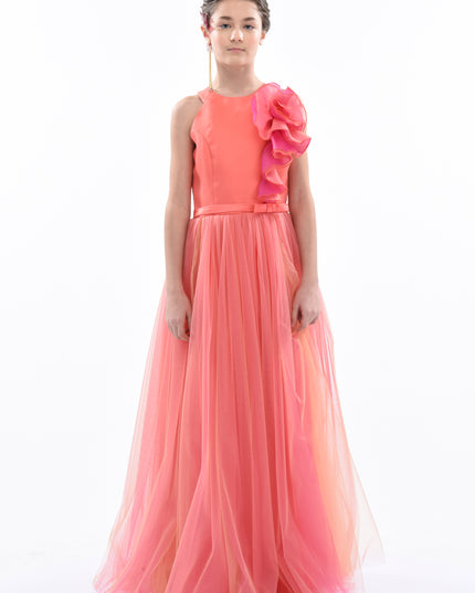 kids-atelier-tulleen-kid-girl-orange-malaga-halter-ruffle-gown-2962-orange-fuchsia