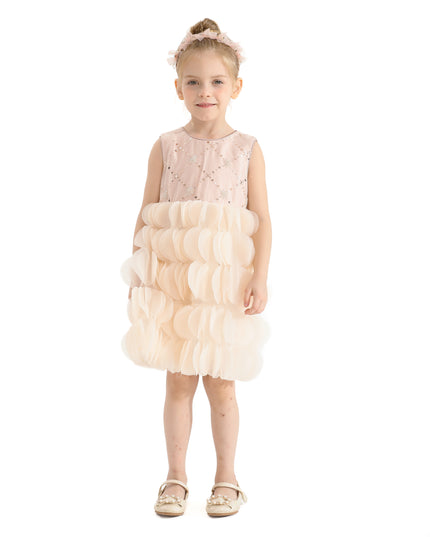 Pink Dionne Tiered Tulle Dress