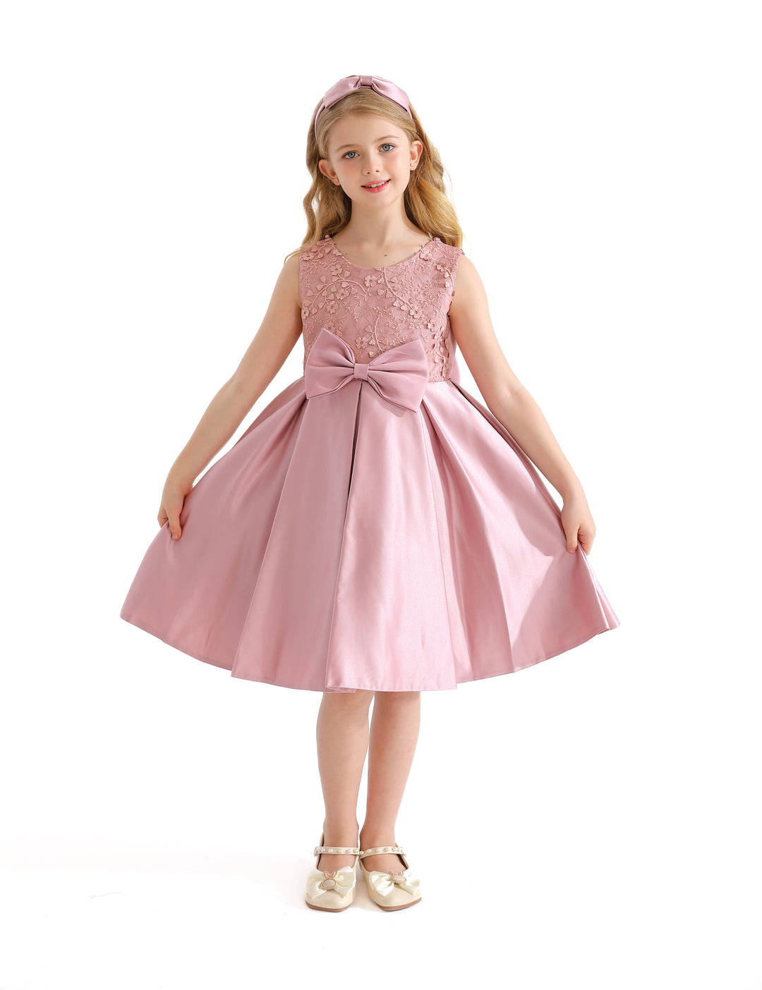 Pink Hampton Double Bow Dress