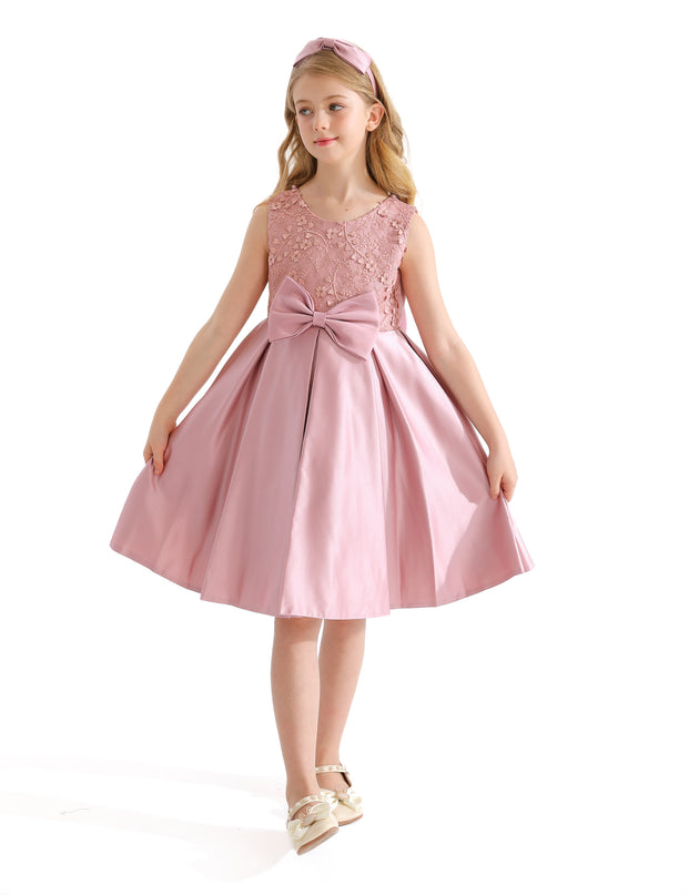 Pink Hampton Double Bow Dress