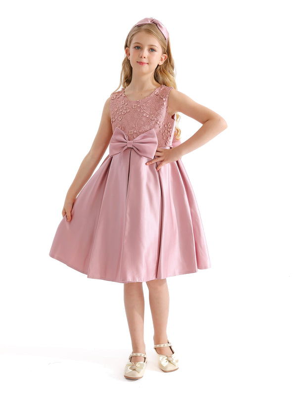 Pink Hampton Double Bow Dress