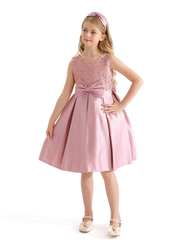 Pink Hampton Double Bow Dress