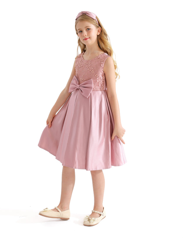 Pink Hampton Double Bow Dress