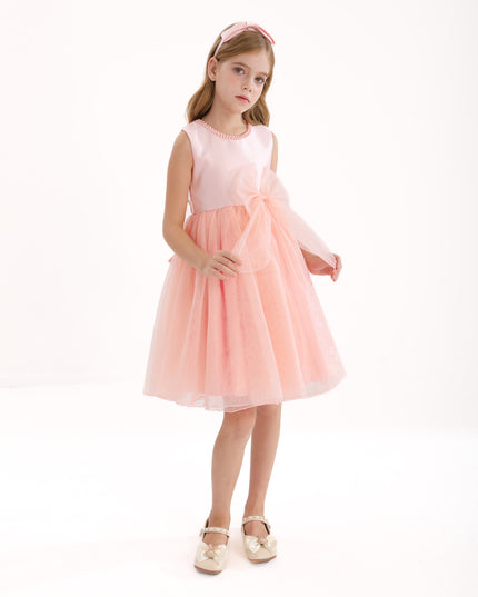 Blush Felice Tulle Bow Dress