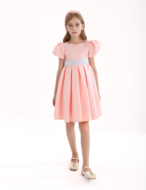 Pink Easton Teacup Belt Dress