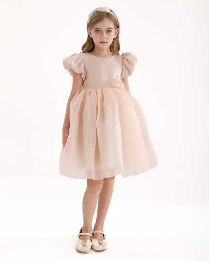 Champagne D'Amico Floral Teacup Dress