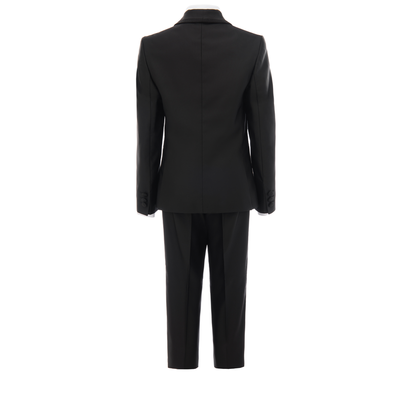 Black Glitter Trim Suit