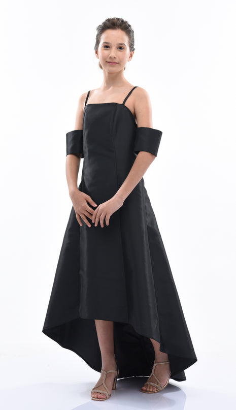 Black Bexley Hi-low Gown