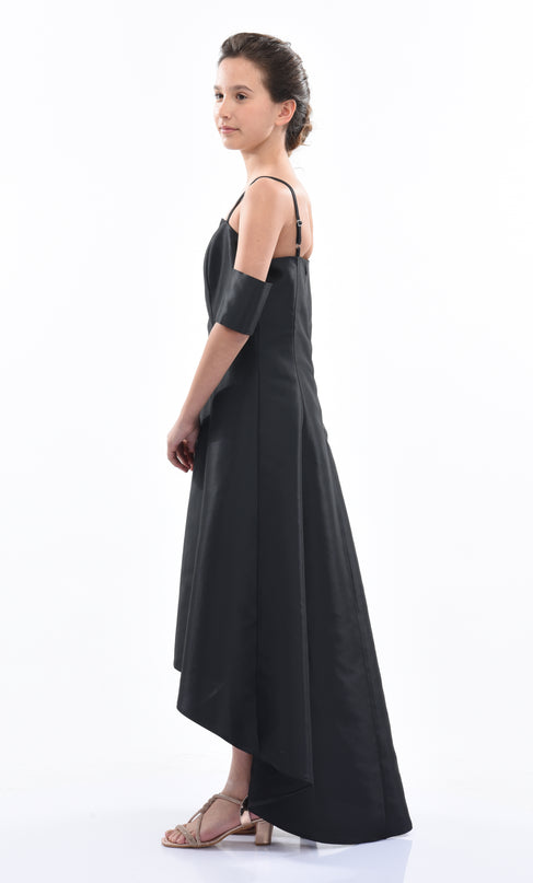 Black Bexley Hi-low Gown