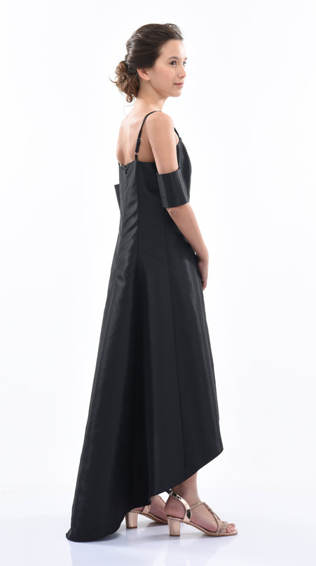 Black Bexley Hi-low Gown