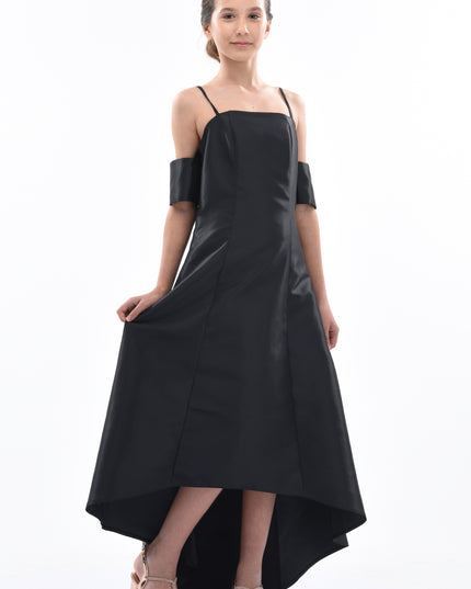 Black Bexley Hi-low Gown