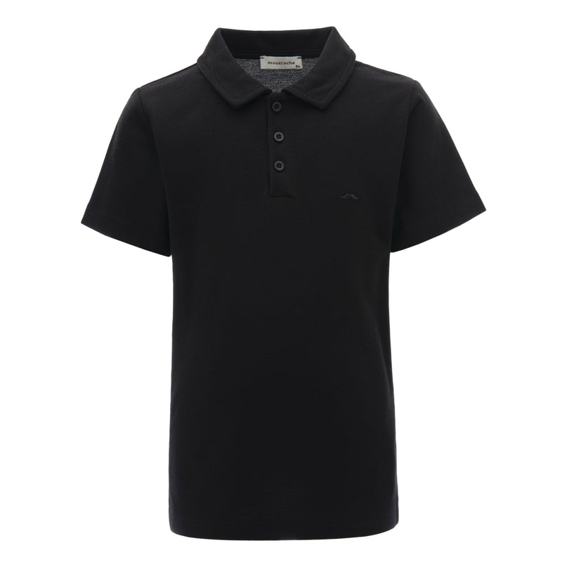 kids-atelier-moustache-kid-baby-boy-black-solid-logo-polo-320710-black