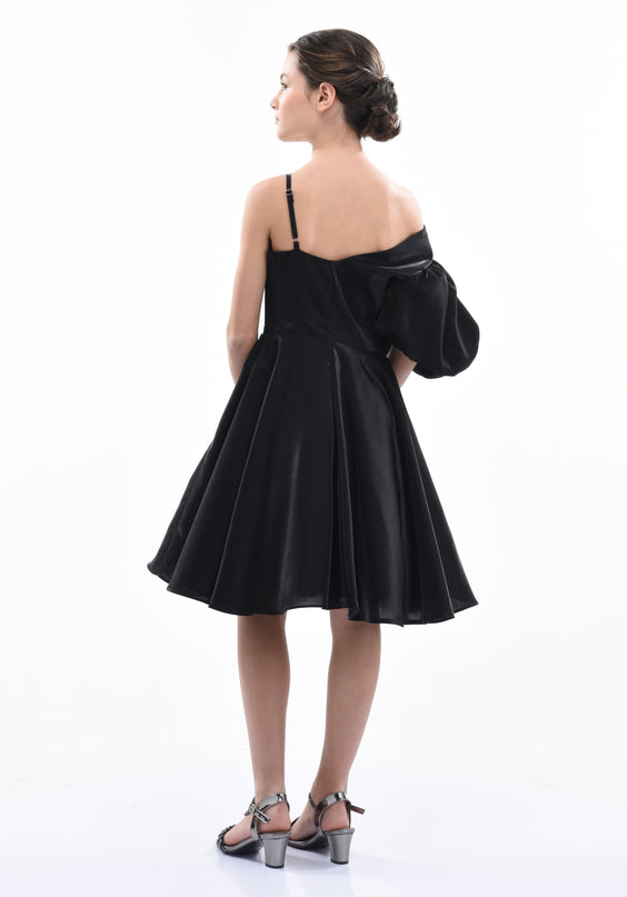 Black Felice Off Shoulder Dress