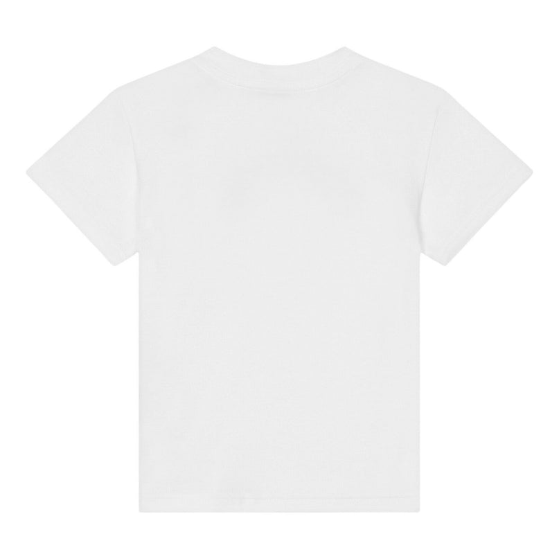 White Cotton Milano Logo Baby T-Shirt