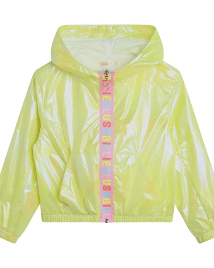 Yellow Hooded Windbreaker