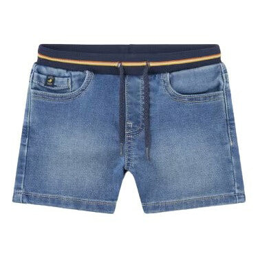 Blue Cotton Denim Shorts