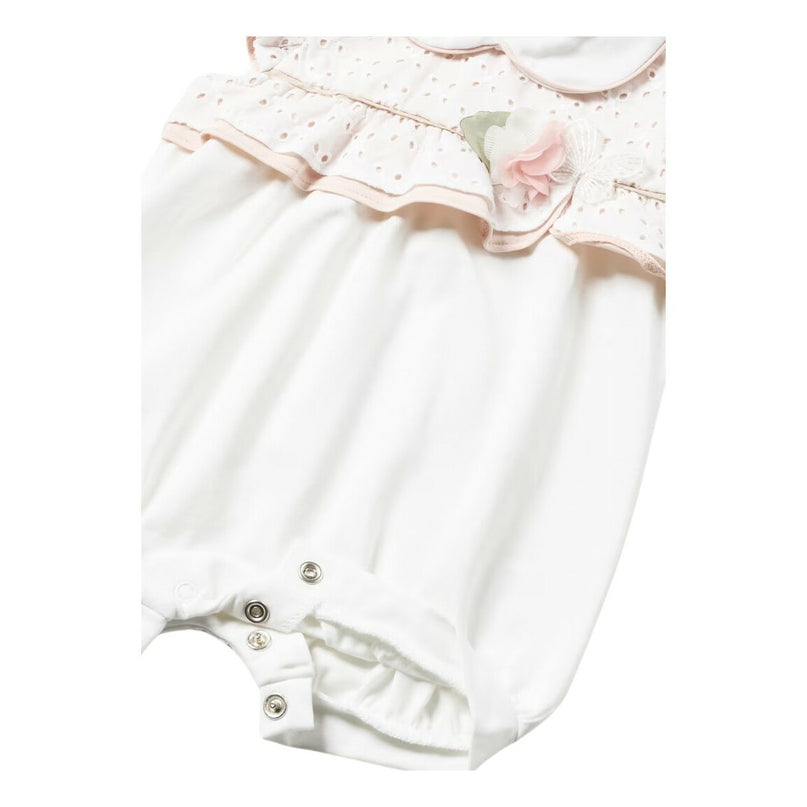 White Floral Ruffle Shortie