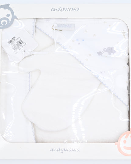 Ecru 3 PC Elephant Towel Set