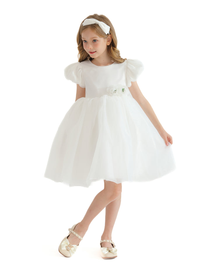 White D'Amico Floral Teacup Dress