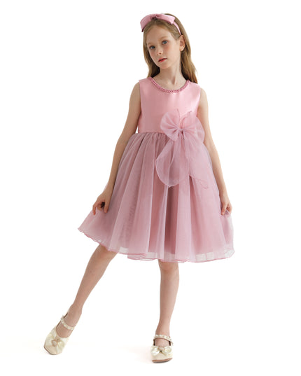 Pink Felice Tulle Bow Dress