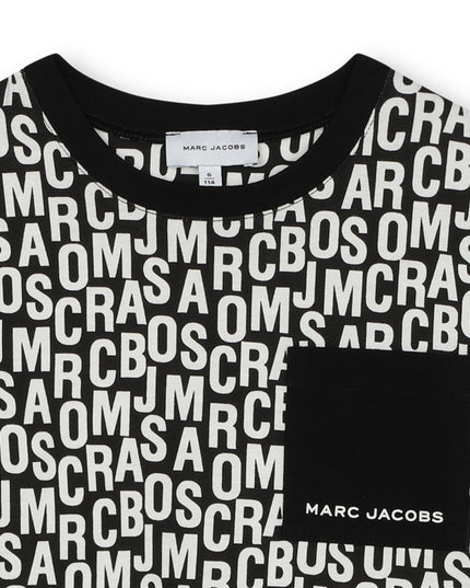 marc-jacobs-w60143-09b-ku-Black Logo T-Shirt