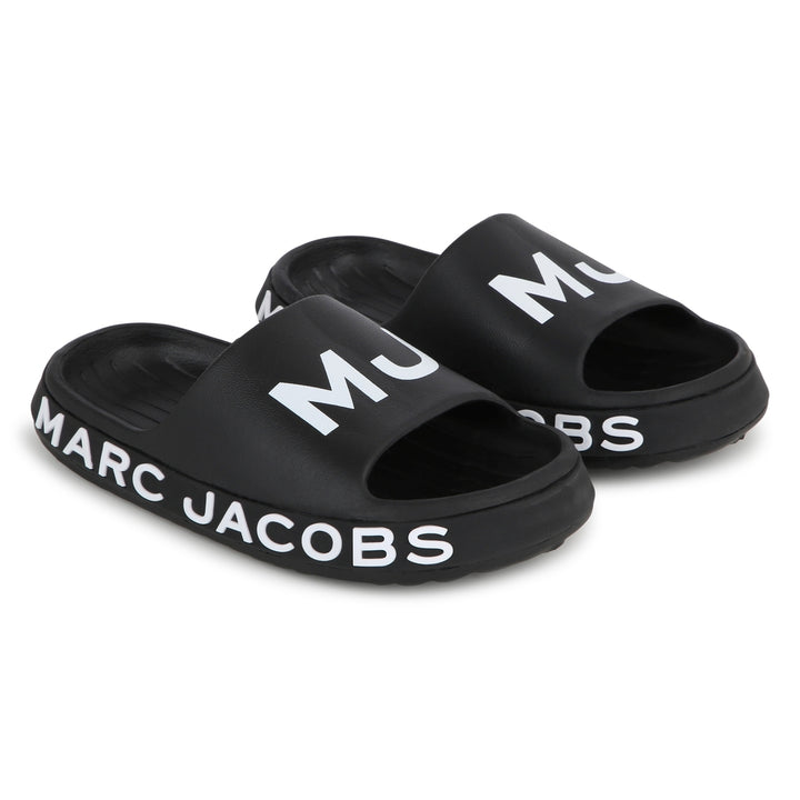 marc-jacobs-w60131-09b-ku-Black Logo Slides