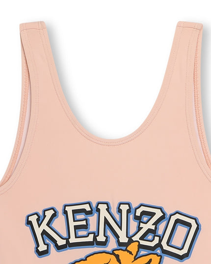 kenzo-k60177-46t-kg-Pink Varsity Tiger Swimsuit