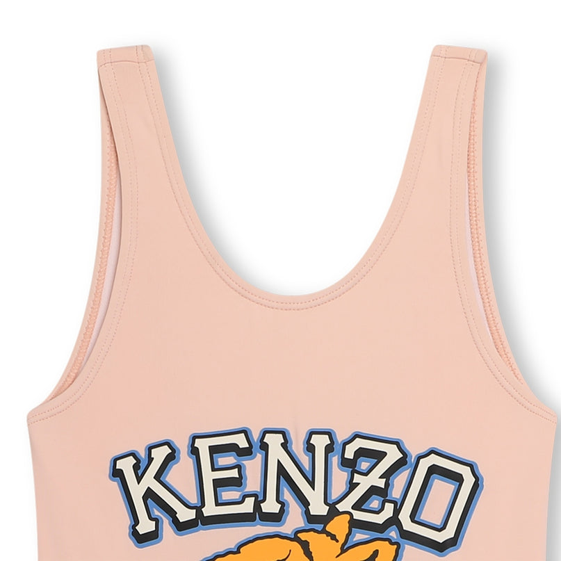 kenzo-k60177-46t-kg-Pink Varsity Tiger Swimsuit