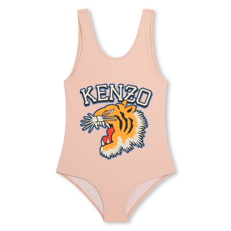 kenzo-k60177-46t-kg-Pink Varsity Tiger Swimsuit