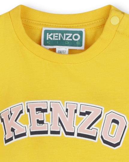 kenzo-k60116-536-bg-Yellow Organic Cotton Tiger Dress