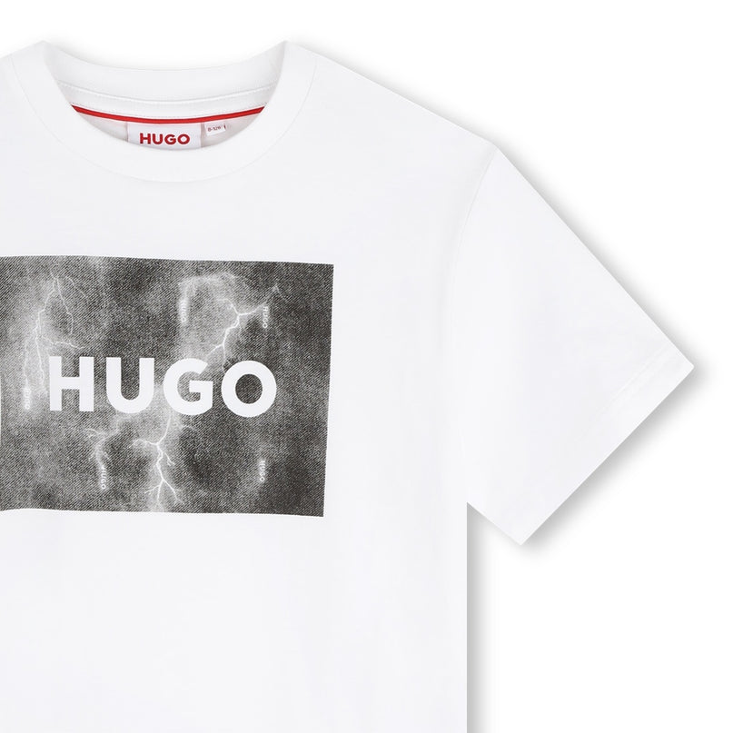 hugo-g00140-10p-kb-White Logo T-Shirt