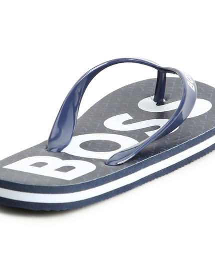 boss-j50850-849-kb-Navy Logo Flip Flops