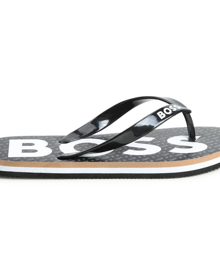 boss-j50850-09b-kb-Black Logo Flip Flops