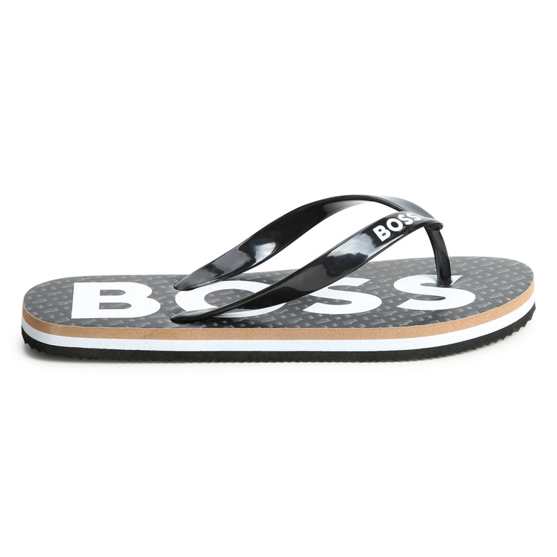 boss-j50850-09b-kb-Black Logo Flip Flops