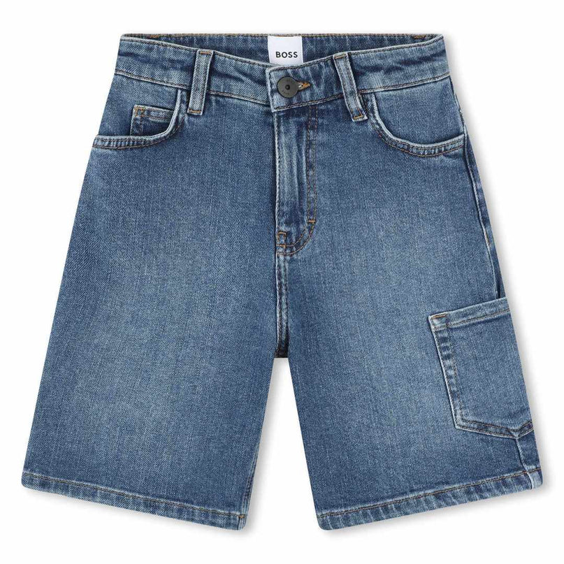 boss-j50990-z25-kb-Blue Denim Shorts