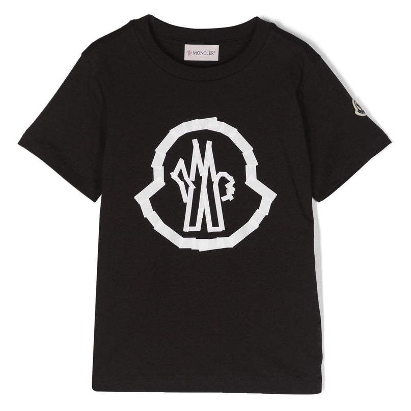 moncler-j1-954-8c000-13-89afv-999-Black Logo T-Shirt