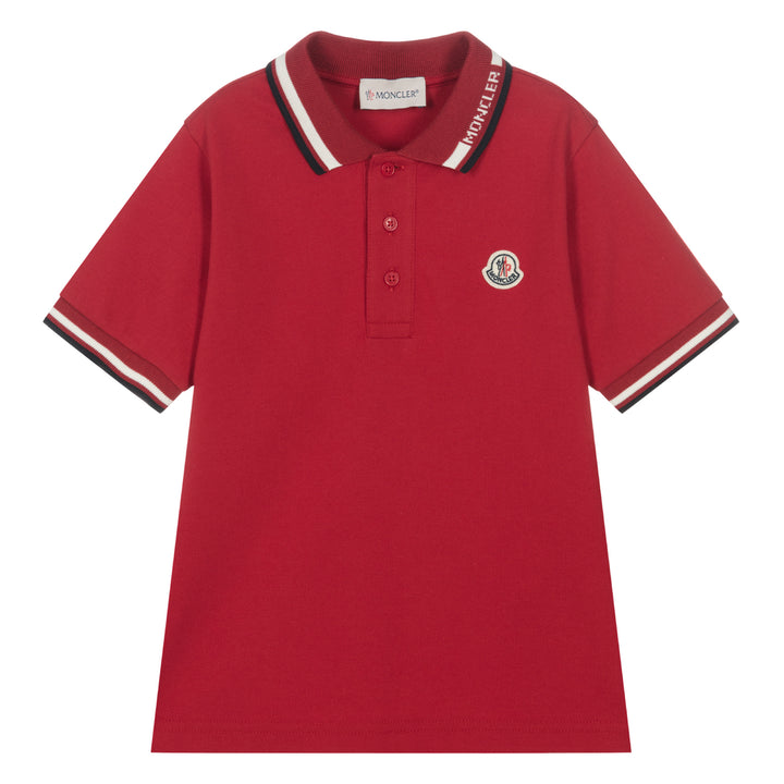 moncler-j1-954-8a000-12-8496w-456-Red Logo Polo
