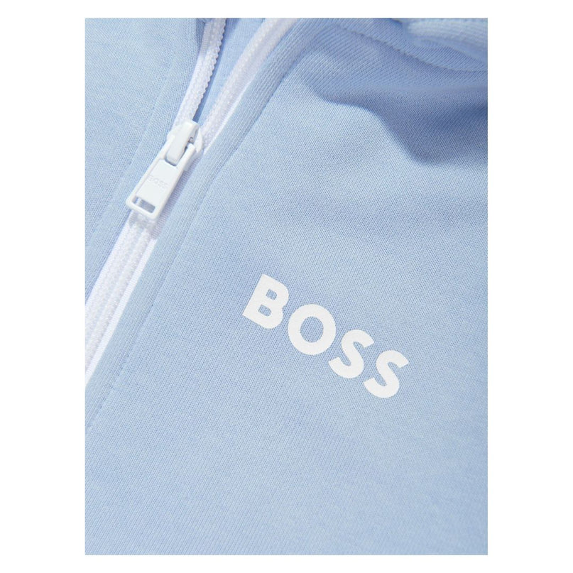 Pale Blue Logo Zip Up