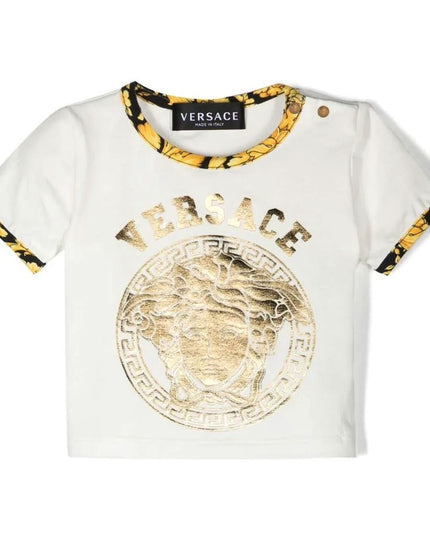 versace-White Logo T-Shirt-10114781a08349-6wb10