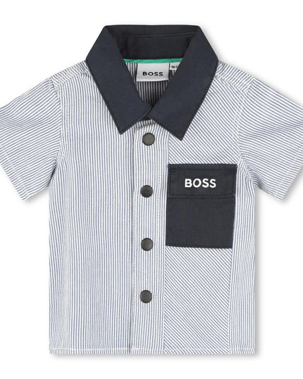 BOSS-J50805-V21-BB-BLUE  WHITE-SHORTS+TANK TOP