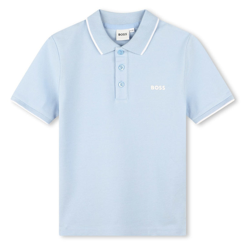 Light Blue Logo Polo