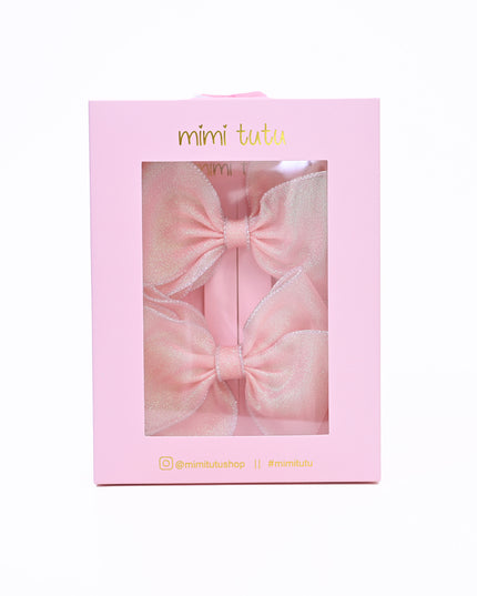 Shimmering Bow Hairclip Set