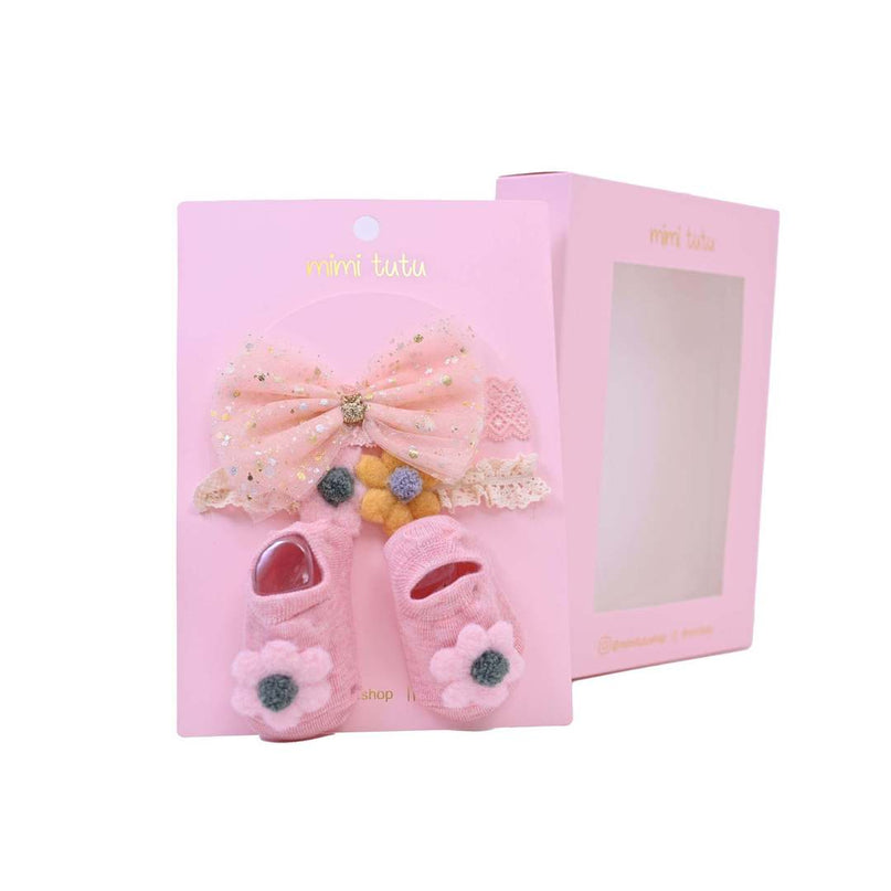 Multicolor Flower and Bow Gift Set