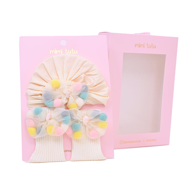 Ivory Multicolor Bow Gift Set