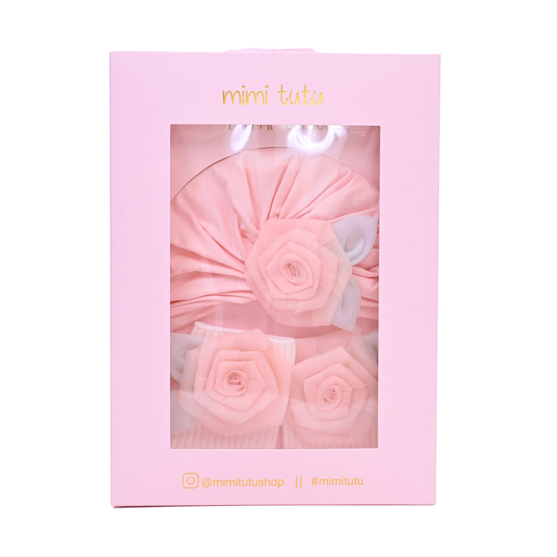 Pink Pastel Rose Gift Set