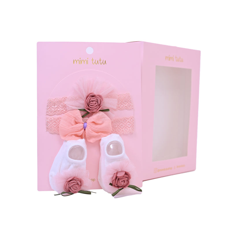 Pink Rose Ribbon and Bow Gift Set