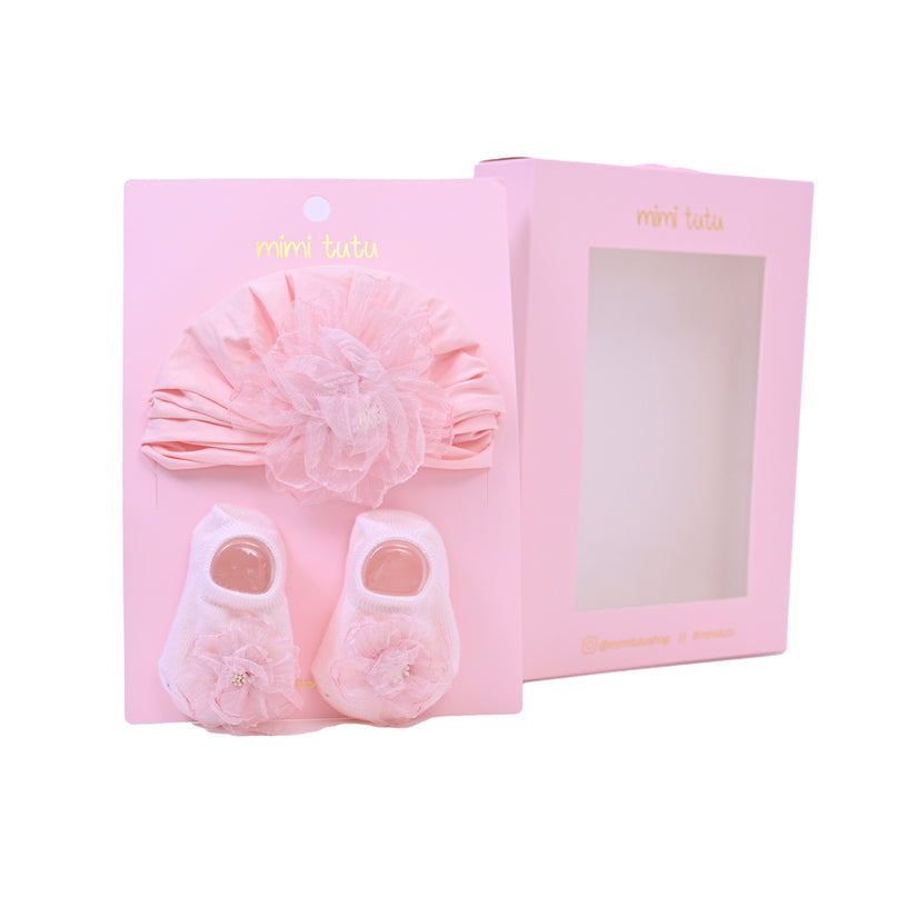 Pink Flower Pastel Gift Set